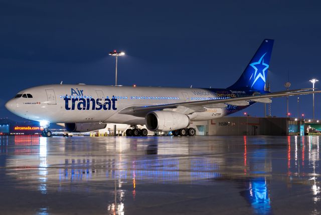 Airbus A310 (C-GTSN) - Push back complete, start of taxi.