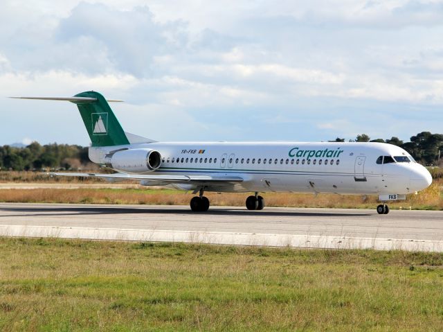 Canadair Regional Jet CRJ-900 (YR-FKB) - 22 jan 2015 - from LRAR to EGFF. charter flight for rugby team of Toulon playing against Llanelli 