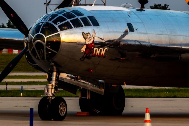 Boeing B-29 Superfortress (46-9972) - Doc, a B29 Superfortress, sits on the ramp at KGRR