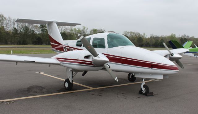 Beechcraft Duchess (N6711G) - A 1979 model Beech BE76 Duchess on the ramp at Word Field, Scottsboro Municipal Airport, AL - April 4, 2023.