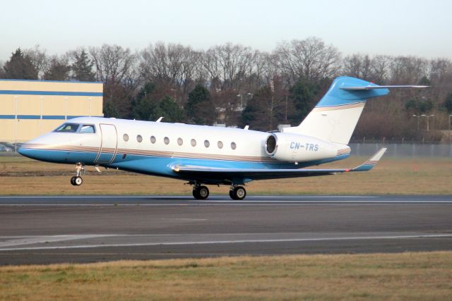 IAI Gulfstream G280 (CN-TRS) - Departing rwy 24 on 28-Jan-22 returning to LFPB after a five-night stay.
