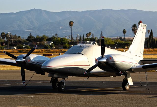 Piper Seneca (N223X) - Local Piper Seneca parked on the transient ramp.