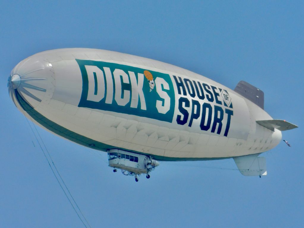 Unknown/Generic Airship (N157LG) - A Dick’s Sporting Goods blimp flying over Cleveland, MS. Very rare find nowadays 