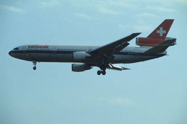 McDonnell Douglas DC-10 (HB-HID) - Final Approach to Narita Intl Airport Rwy34 on 1990/11/03