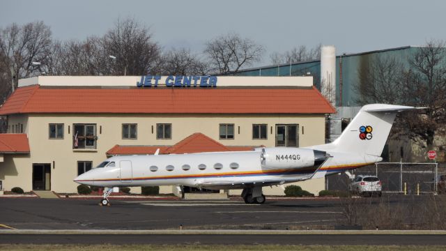 N444QG — - Eight years since I last photographed this aircraft and in this scene this Gulfstream is awaiting its next flight in the Winter of 2016.