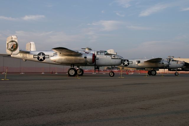 N9117Z — - A couple of B-25s on the ground @ Chino airport.