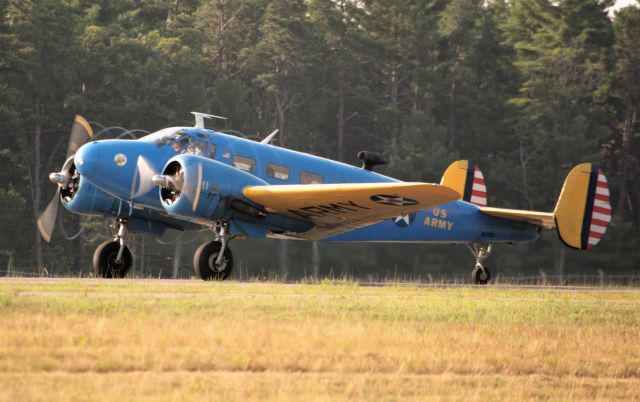 Beechcraft 18 (N87690) - Beech 18 taking off.