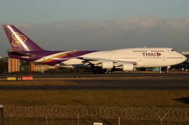 Boeing 747-400 (HS-TGA) - on 13 August 2019