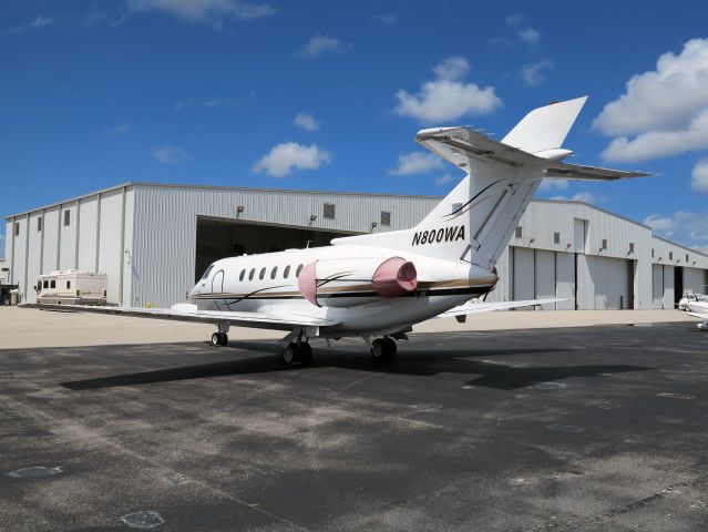 Hawker 800 (N800WA) - A very nice business jet with a stand up cabin.