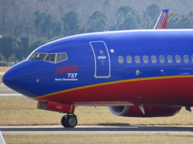Boeing 737-700 (N248WN) - Southwest Airlines 737-700 "2000th 737 Next Generation" 12/28/13