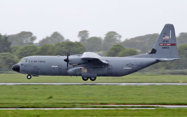 Lockheed C-130 Hercules (06-8159) - rch451 usaf c-130j-30 06-8159 about to land at shannon 7/6/17.