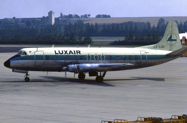 VICKERS Viscount (LX-LGC) - August 1969 at Vienna (LOWW)