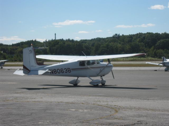 Cessna Skyhawk (N8063B) - Parked on the transient ramp.