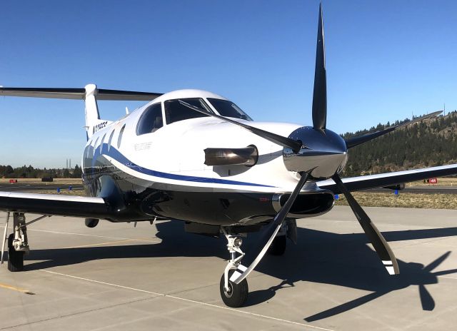 Pilatus PC-12 (N325FS) - Caught a glimpse of this PC-12 with an American Aviation Ram Air Cowling installed.  Looks mean!