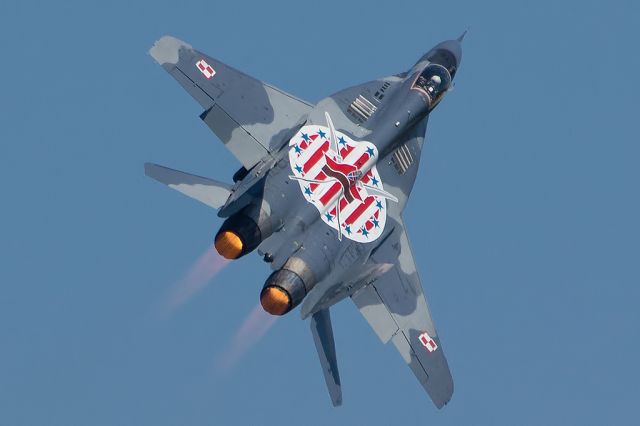 — — - Mikoyan Gurevich MiG-29 A Fulcrumbr /Poland - Air Forcebr /56 / 2960532356br /Germany: Berlin - Schonefeld (SXF EDDB)