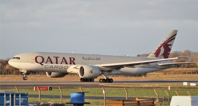 Boeing 777-200 (A7-BFG) - qatar cargo b777-fdz a7-bfg dep shannon for miami 20/1/20.