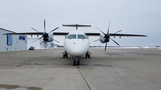 Fairchild Dornier 328 (N13075) - Fuel and food in Titletown.