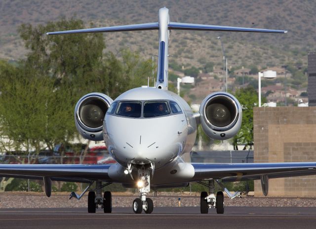 Bombardier Challenger 300 (N350EJ) - Comings and goings at Scottsdale (Please view in "Full" for best image quality)