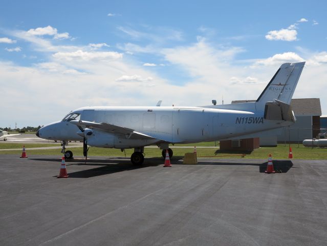 Dassault Falcon 10 (N115WA) - A Bandeirante freight aircraft.