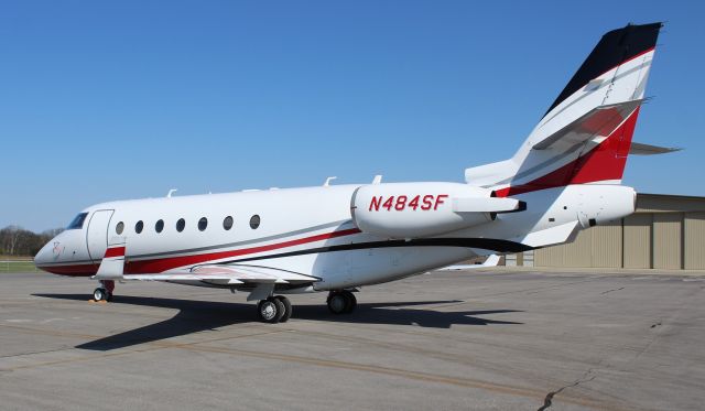 GILES G-200 (N484SF) - A Guilford Transportation Services IAI Gulfstream G200 on the ramp at Pryor Field Regional Airport, Decatur, AL - March 15, 2018.