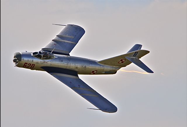 NX620PF — - RANDY BALL IS FLYING A MIG 17PF, "FRESCO D", AT THUNDER OF NIAGARA. THIS IS ONE OF TWO IN THE USA AND THE ONLY ONE FLYING IN THE WORLD. THE OTHER IS AT NELLIS. THIS WAS THE FIRST PUBLIC SHOW FOR THIS AIRCRAFT. THE OWNER AND THE MAN WHO REBUILT IT IS JOHN BLANCHETTE AND THE AIRCRAFT IS BASED AT ELM,N.Y. THANKS TO RANDY BALL WWW.JETFIGHTERS.COM , FOR THE INFORMATION.