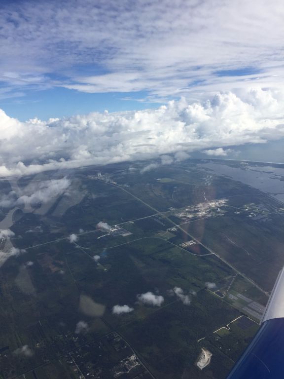 Mooney M-20 (N26FF) - Overflying NASA launch site. 