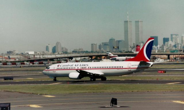 BOEING 737-400 (N407KW) - I took this photo in September 1997 at EWR. 