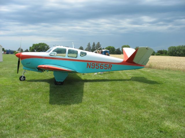 Beechcraft 35 Bonanza (N9565R) - At the MYZ fly-in.