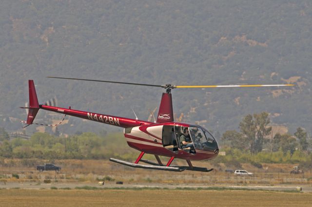 Robinson R-44 (N442BN) - Robinson R44 II Raven over Livermore Municipal Airport, CA. August 2021.