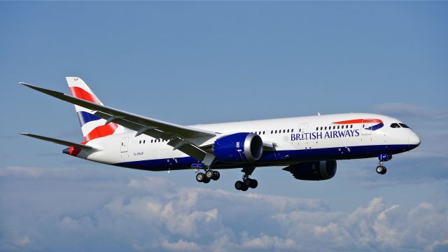 Boeing 787-8 (G-ZBJF) - BOE455 on final to Rwy 16R to complete its maiden flight on 5/7/14. (LN:177 / cn 38613).