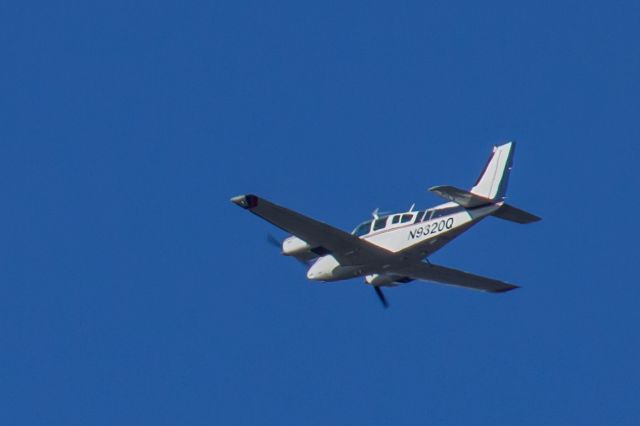 Beechcraft 55 Baron (N9320A) - Subject aircraft, registered as a 1971 Beech 95-B55 (T42A), photographed on 13-Jan-2019 at 1246HrsEST, over Northern New Jersey.  