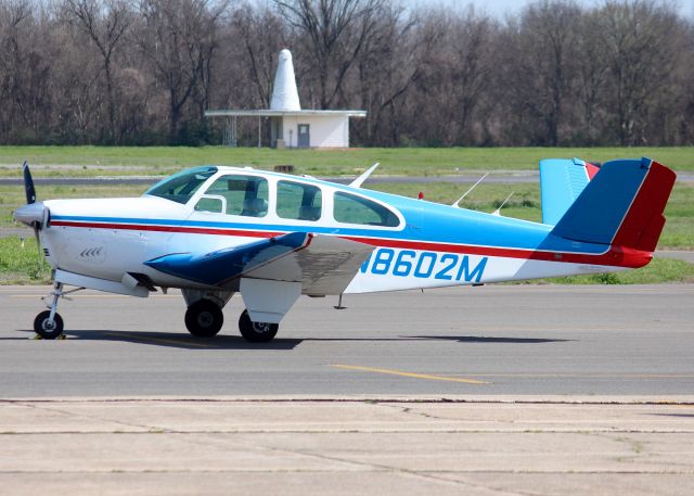 Beechcraft 35 Bonanza (N8602M) - At Downtown Shreveport. 1963 Beech P35. 