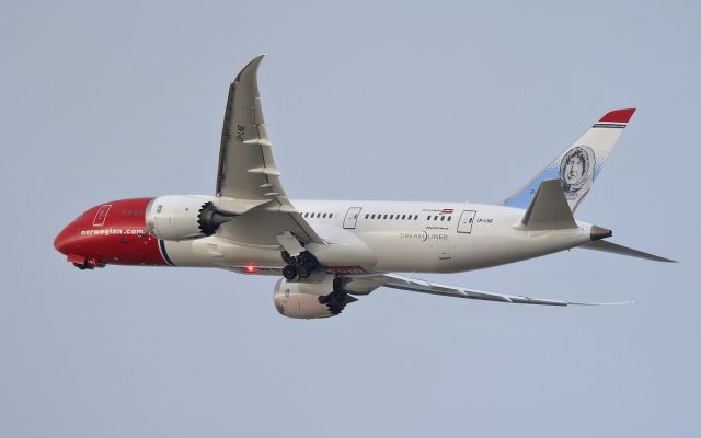 Boeing 787-8 (LN-LNE) - norwegian b787-8 ln-lne dep shannon after diverting in earlier while routing fort lauderdale to copenhagen 24/1/18.