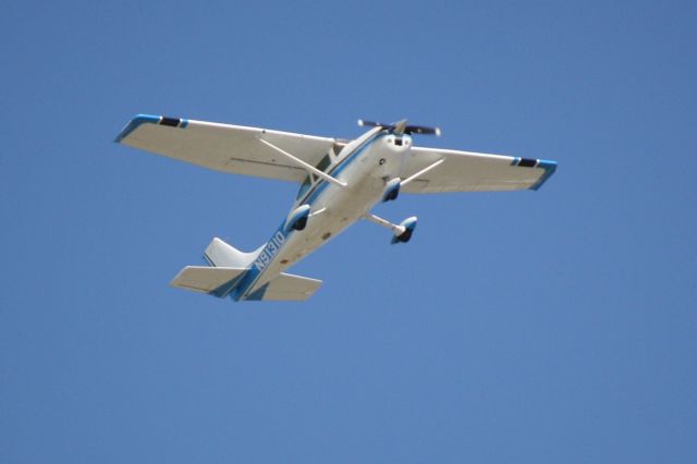 Cessna Skylane (N91310) - N91310 flies over Sarasota-Bradenton International Airport