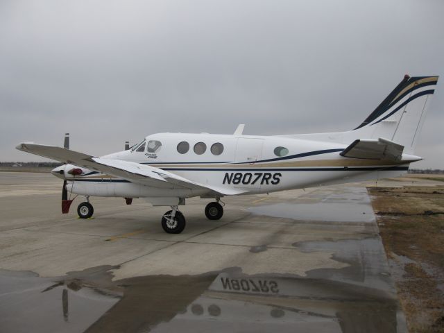 Beechcraft King Air 90 (N807RS) - Taken April 29, 2011 on the Fargo Jet Center ramp.