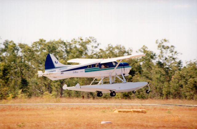 De Havilland Canada DHC-2 Mk1 Beaver (VH-SWB) - Departing Jabiru.br /This aircraft was based in Darwin in the late 90s, then was moved to Sydney.