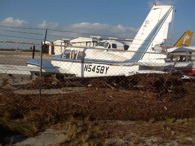 Piper Apache (N5458Y) - Freeport grandbahama  after storm  sandy