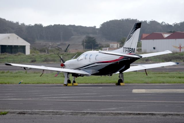 T7-TBM — - Tenerife Norte - Los Rodeos (TFN / GCXO) - Spainbr /br /Photo taken: November 7, 2023br /br /Operator: (Private)br /Type: Socata TBM 850br /Registration: T7-TBMbr /Serial: 591br / br /Category: Civil Aircraft - Business Jet