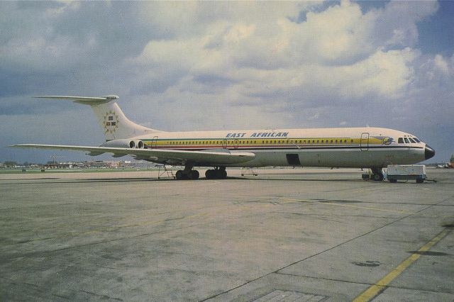 VICKERS VC-10 (5Y-ADA) - SCANNED FROM POSTCARDbr /EAST AFRICAN