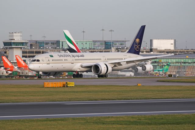 Boeing 787-9 Dreamliner (HZ-AR12) - SVA123 arriving from Jeddah.