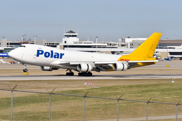 Boeing 747-400 (N453PA) - 03-21-21 18-L. I think this pilot was an ex fighter pilot. CVG spotters will recognize this spot by the spotter park. Anyway, he touched down at the normal touch down zone, but held his nose up off of the ground until past the park, with his T.R.'s deployed even. Was the first time Ive seen anyone do that on a 747.