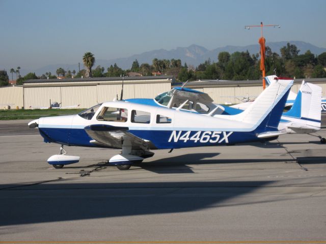 Piper Cherokee (N4465X) - Parked at Fullerton