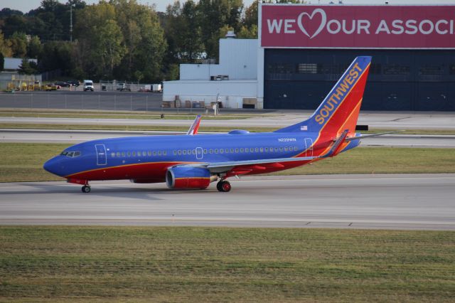 N229WN — - Flight 2983 from MSY (October 1st, 2017) 