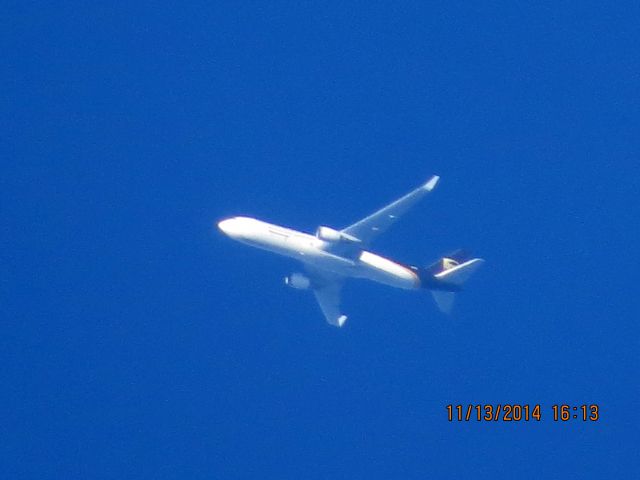 BOEING 767-300 (N324UP) - UPS flight 2872 from SDF to ABQ over Southeastern Kansas at 36,000 feet.