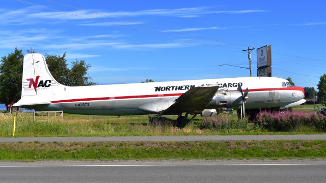 Douglas DC-6 (N43872) - Northern Air Cargo Douglas VC-118A Liftmaster N43872 in Anchorage 