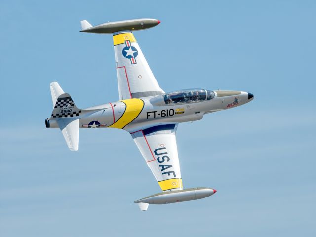 Lockheed T-33 Shooting Star (N133DV) - Canadair CT-33 Silver Star Ace Maker II at 2019 Planes of Fame Airshow, Chino CA.