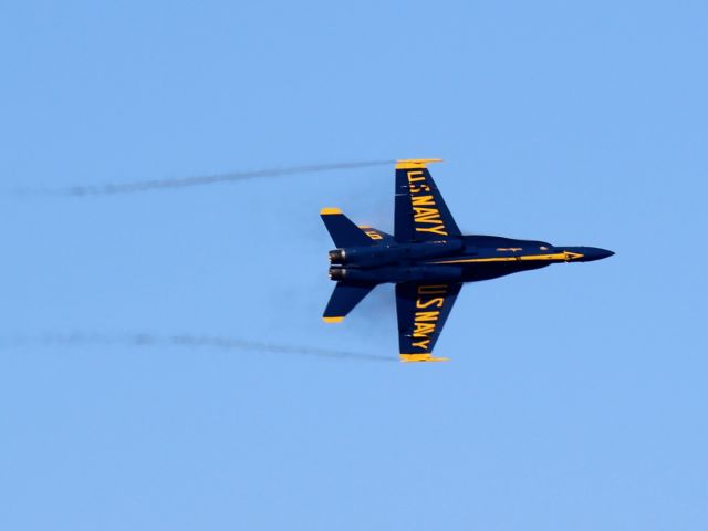 McDonnell Douglas FA-18 Hornet — - Blue Angels in Air Show of Fleet Week SF 2015