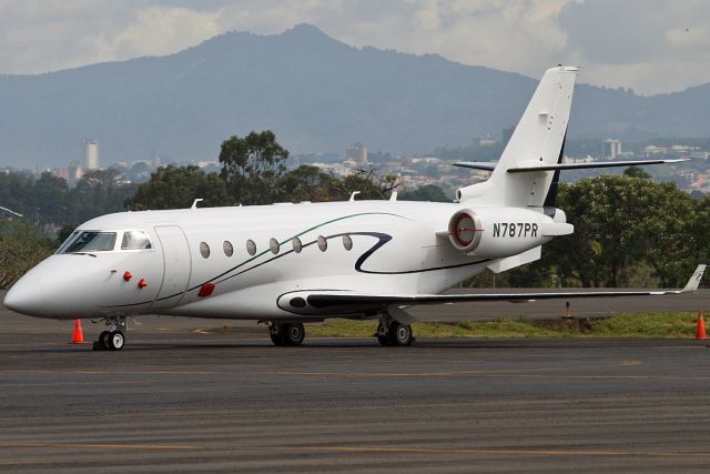 IAI Gulfstream G200 (N787PR) - Parked at SJO after being quite a while on ground, it is based somewhere in Venezuela.