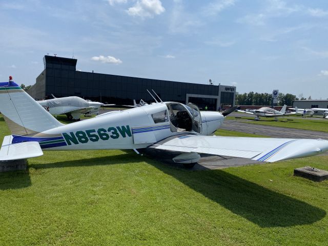 Piper Cherokee (N8563W) - Parked in front of the Famous Sportys Pilot Shop