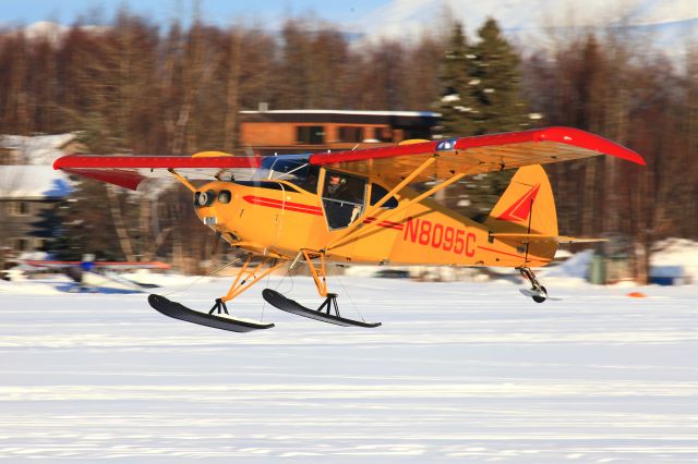 Piper PA-22 Tri-Pacer (N8095C) - Returning to Lake Hood on a beautiful February morning.